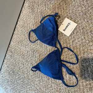 Honey Blue Bikini Top